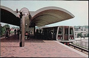 Rhode Island Avenue station 1976 postcard