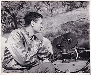 Roger Corman on set of The Trip (1967)