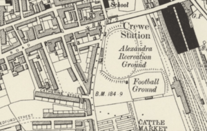 Alexandra Recreation Ground - 1888 OS map detail