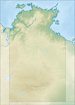 Map of Australia showing the location of the Kelly Hills