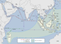 Austronesian maritime trade network in the Indian Ocean
