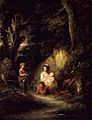 Brooklyn Museum - Halt of Traveling Peasants by a Woodside - Gainsborough Dupont