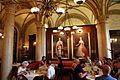 Cafe Central in Vienna interior near portraits