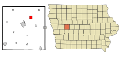 Location of Lidderdale, Iowa