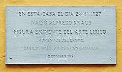 GC Las Palmas Memorial Tablet Alfredo Kraus R01