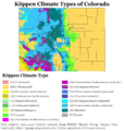 Köppen Climate Types Colorado