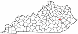 Location in Kentucky