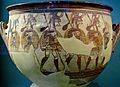 Large Krater with Armored Men Departing for Battle, Mycenae acropolis, 12th century BC (3402016857)