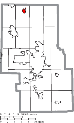 Location of Shiloh in Richland County