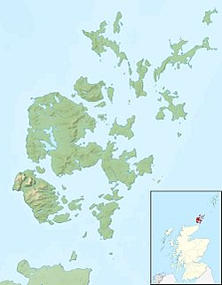 Muckle Water is located in Orkney Islands
