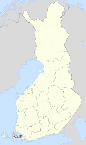 Location of Pargas in Finland