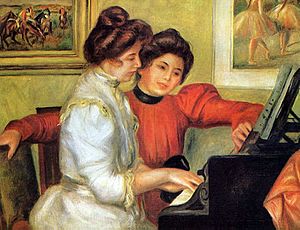 Pierre-Auguste Renoir - Yvonne et Christine Lerolle au piano