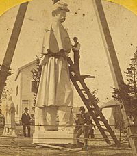 Statue for Antietam Monument at Rhode Island Granite Works, Westerly