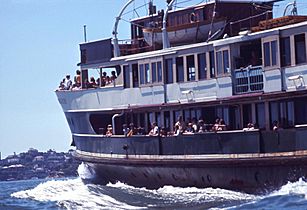 Sydey Ferry SOUTH STEYNE en route to Manly 30 December 1970