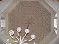 The coffered ceiling in the Domed Hall