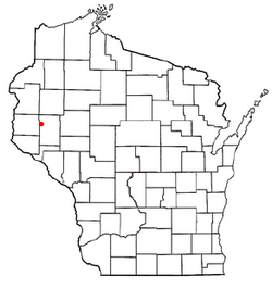 Location of Tiffany, Wisconsin