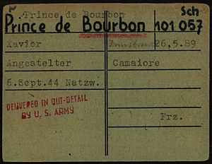 Xavier de Bourbon-Parme Dachau Arolsen Archives