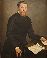 'Portrait of a Man', oil on canvas painting by Giovanni Battista Moroni, 1553, Honolulu Academy of Arts