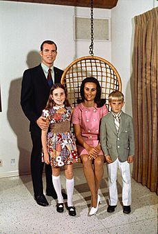 Astronaut David Scott and family