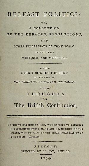 Belfast Politics, 1794