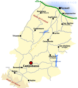 Campobasso mappa
