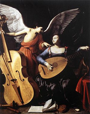 Carlo Saraceni - Saint Cecilia and the Angel - WGA20829
