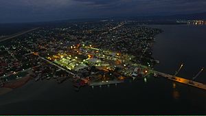 Puerto Barrios at night