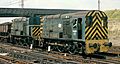 Class 13 no. 13003, permanently coupled Master-Slave locomotives, Tinsley Marshalling Yard, Nigel Tout, 6.8.74