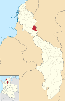Location of the municipality and town of Zambrano, Bolívar in the Bolívar Department of Colombia