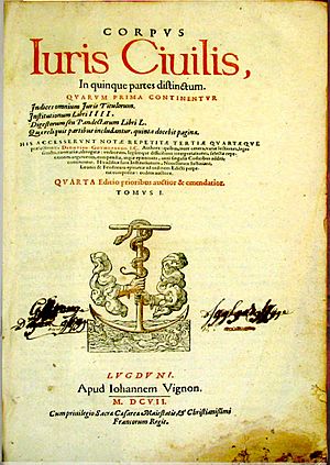 Corpus iuris ciuilis lugdvni 1607