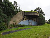 Drummond Battery gun emplacement 2 August 2020 - angled view