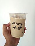 Es kopi susu kekinian di Yogyakarta, Indonesia.jpg