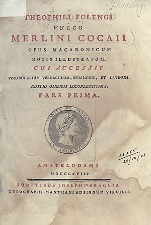 Folengo - Maccheronee, 1768-1771 - 4160432 F