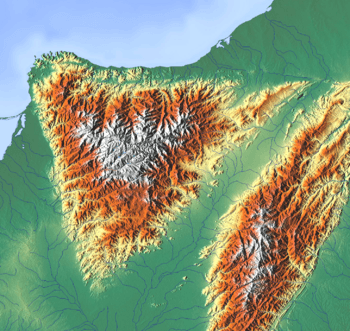 Map of Sierra Nevada de Santa Marta