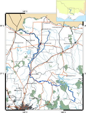 Map of the Goulburn River