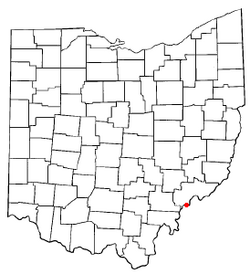 Location of Belpre, Ohio