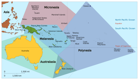 Oceania UN Geoscheme Regions