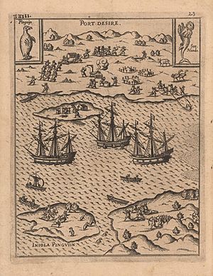 Port Desire in sixteenth century
