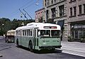 Seattle 1940 Twin Coach trolleybus 643 in 1990.jpg