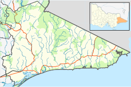 Mallacoota is located in Shire of East Gippsland