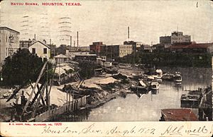 Bayou Scene, Houston, Texas (postcard, circa 1907)