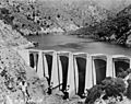 Big Dalton Dam near full capacity 15 February 1973
