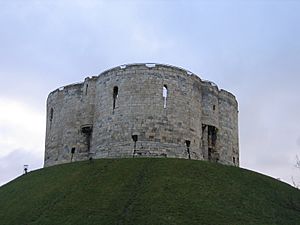 Cliffords Tower from behind
