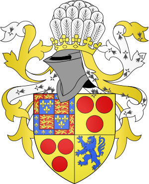 Coat of arms of Henry Courtenay, marquess of Exeter