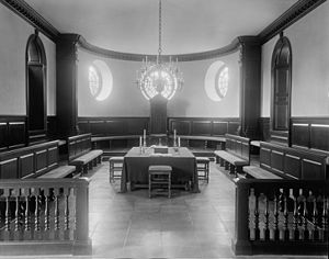 House of Burgesses in the Capitol Williamsburg James City County Virginia by Frances Benjamin Johnston.jpg