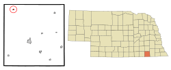 Location of Daykin, Nebraska