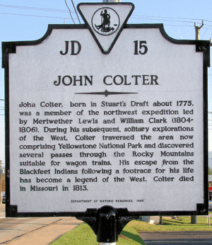 John Colter historical marker.png