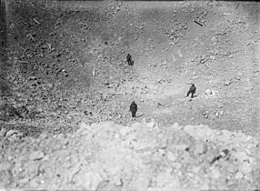 La Boisselle mine crater Aug 1916 IWM Q 912
