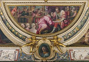 Lorenzo di Magnifico visits king Ferdinand of Aragon in Naples (Palazzo Vecchio, Florence)
