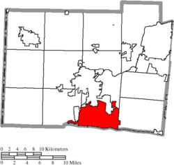 Location of Fairfield in Butler County